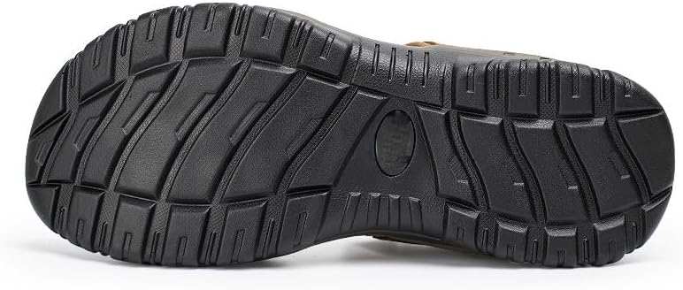 Men's Genuine Leather Sandals – Casual Summer Comfort Beach Slides