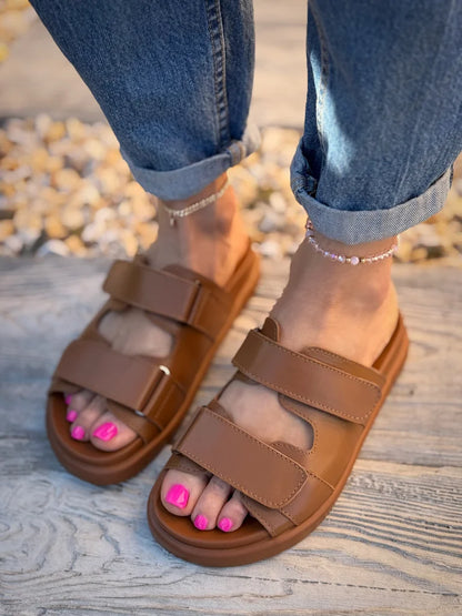Women's Suede Summer Sandals – Trendy and Effortless Comfort