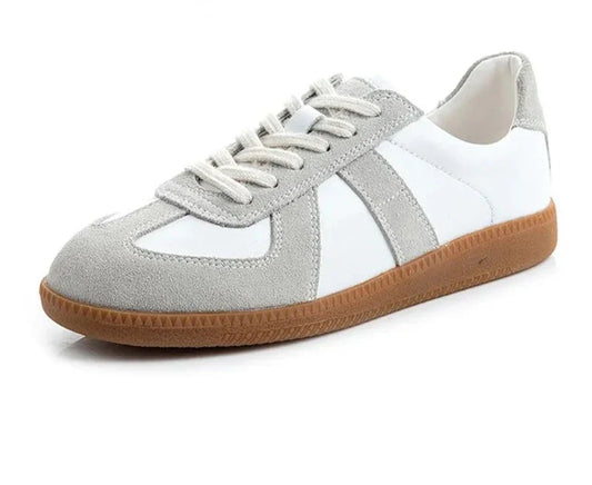 Pureshoes Women's Leather Sneakers – Casual Spring Flats