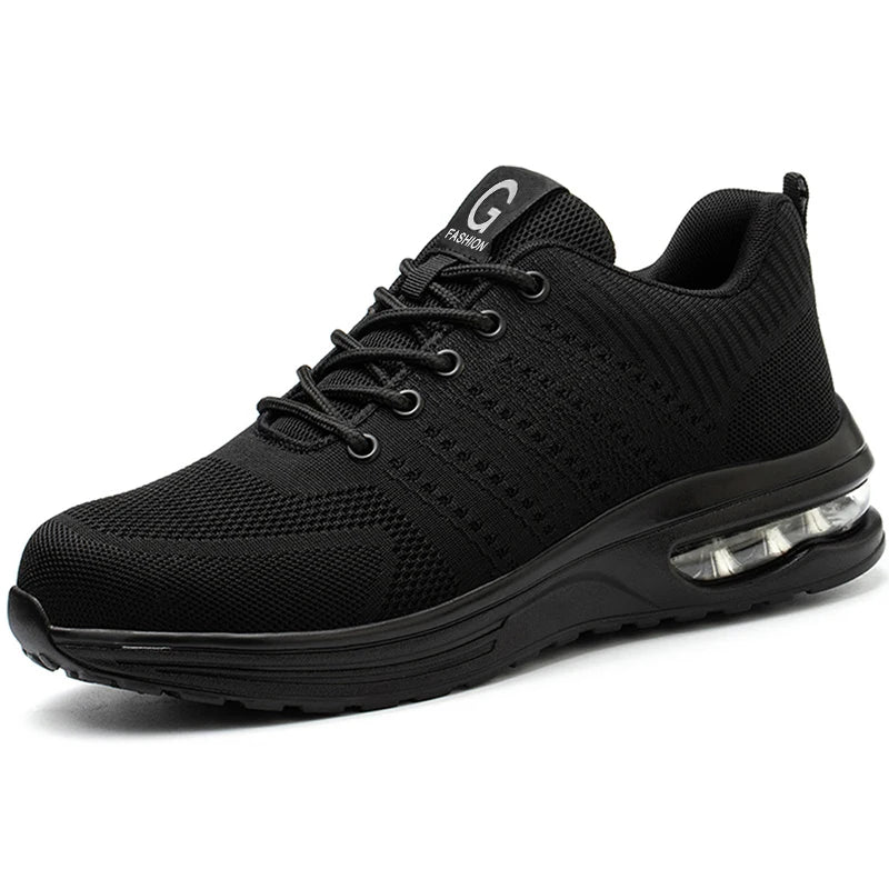 Unisex Steel Toe Safety Work Shoes Anti-Puncture